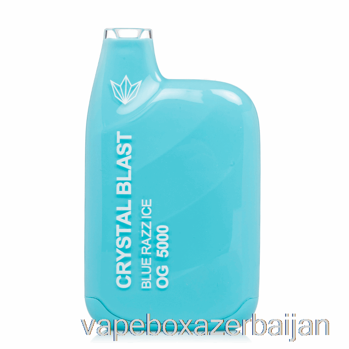 E-Juice Vape Crystal Blast OG5000 Disposable Blue Razz Ice